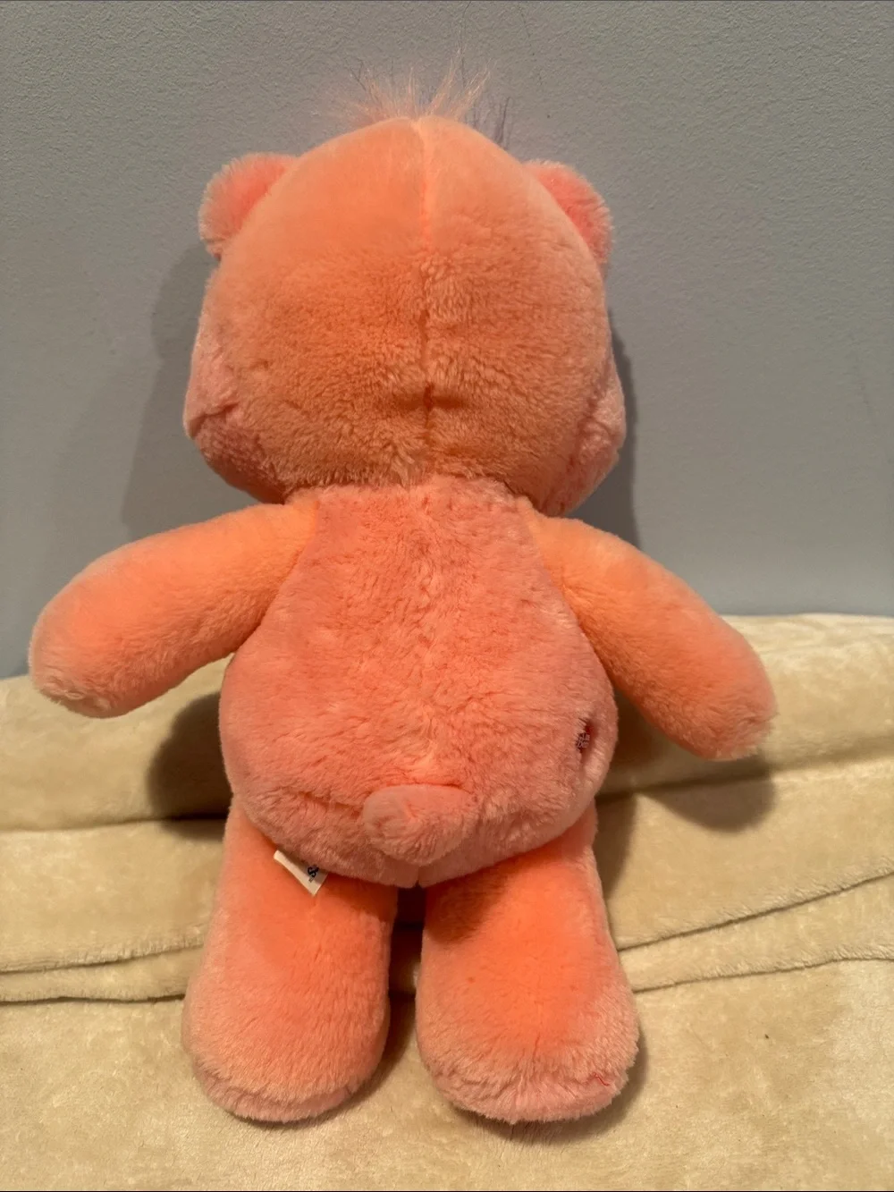 Vintage 2002 Care Bears Play Along Cheer Bear signature rainbow belly Like New